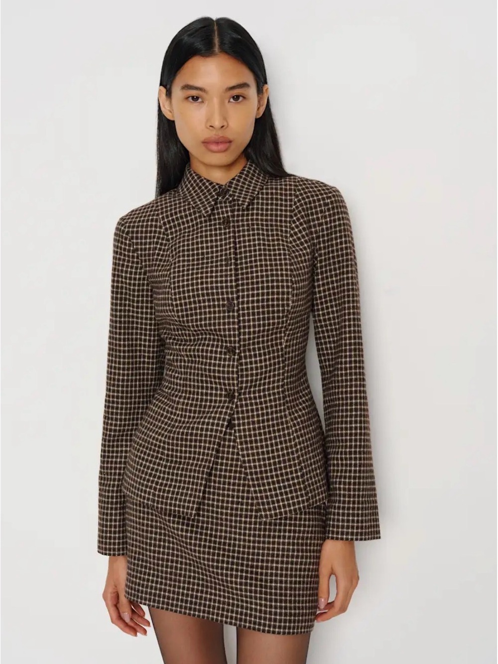 Reformation Chloe 2 Piece Set Brown - NWT - Picture 2 of 3